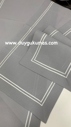 Çerçeve Nakış Detaylı İşlenebilir Hazır Runner