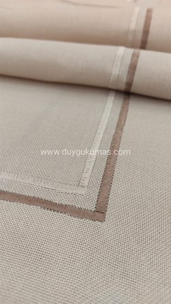 Çift Sıra Çerçeve Nakış Detaylı Salon Set