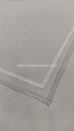 Çift Sıra Çerçeve Nakış Detaylı Salon Set