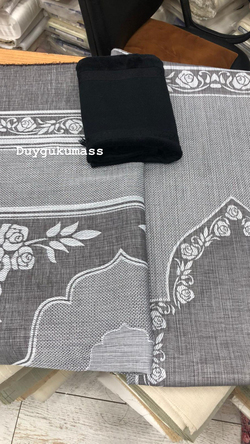 Degrade Gül Desen Seccade, Kare Örtü Ve El Havusu Seti