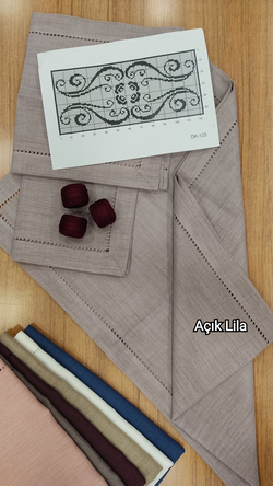 DK 125 Nolu Şablon Ve İpler Dahil Ajur Detaylı Salon Set 