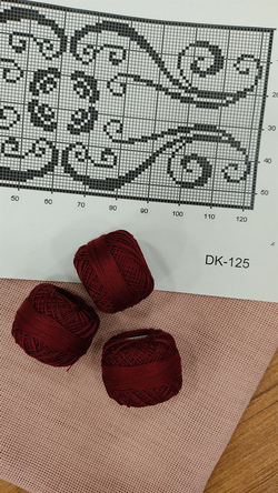 DK 125 Nolu Şablon Ve İpler Dahil Ajur Detaylı Salon Set 