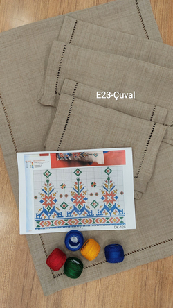 DK 126 Nolu Şablon Ve İpler Dahil Ajur Detaylı Salon Set 