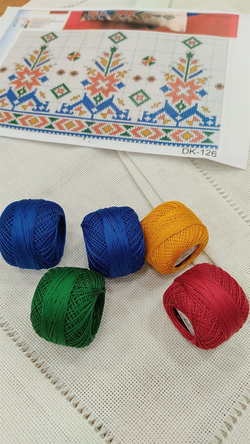DK 126 Nolu Şablon Ve İpler Dahil Ajur Detaylı Salon Set 