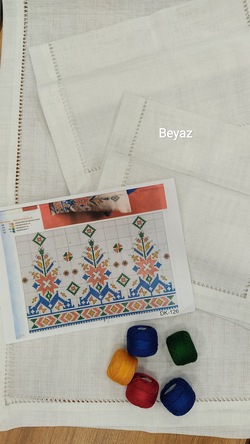DK 126 Nolu Şablon Ve İpler Dahil Ajur Detaylı Salon Set 