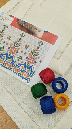 DK 126 Nolu Şablon Ve İpler Dahil Ajur Detaylı Salon Set 