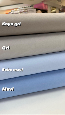 Düz Renk Polyester Karışımlı Akfil Kumaş V2