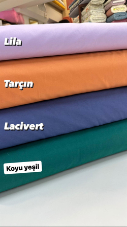 Düz Renk Polyester Karışımlı Akfil Kumaş V5