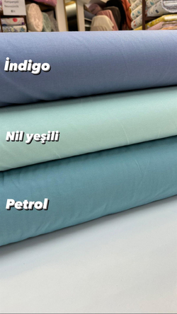 Düz Renk Polyester Karışımlı Akfil Kumaş V4