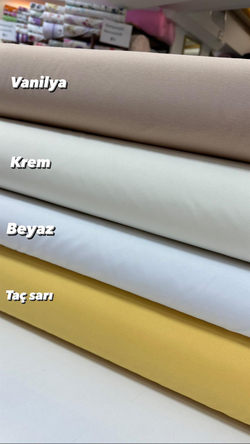 Düz Renk Polyester Karışımlı Akfil Kumaş V1
