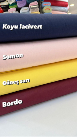 Düz Renk Polyester Karışımlı Akfil Kumaş V7