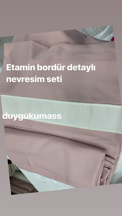 Etamin Bordür Detaylı Tek Kişilik Nevresim Seti (Akfil Kumaş Detaylı)