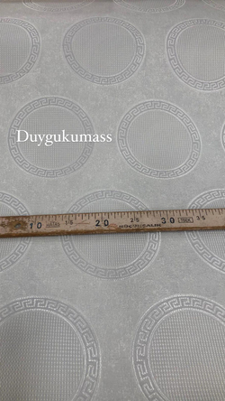 Grek Desen Yuvarlak Etamin Boşluklu Dertsiz Kumaş