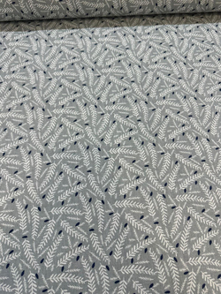 Gri Başak Desen Poplin D730