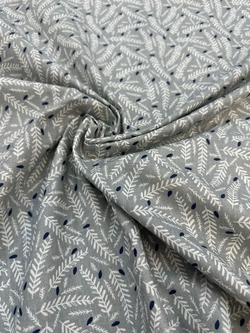 Gri Başak Desen Poplin D730