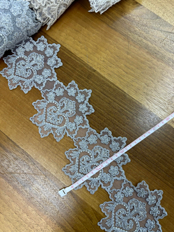 Gri D1200 Desen Fransız Güpürü (1 top)