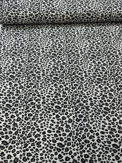 Gri Leopar Desen Poplin D725