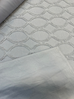 Gri Taş Oval Desen Püskül Detaylı Limi Pike 