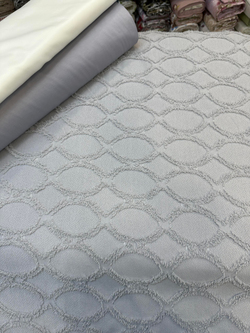 Gri Taş Oval Desen Püskül Detaylı Limi Pike 