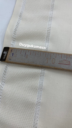 İki Kenarı Etamin Boşluklu Keten Runner Kumaş