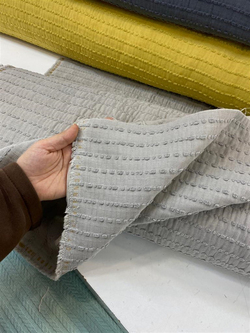 Kadife Nakış Detaylı Multi Müslin Pike Kumaş