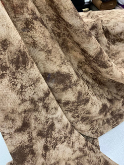 Kahve Batik Krep Şifon Dk 308