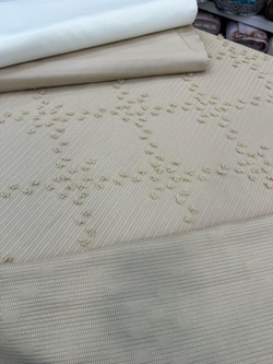 Kapuçino D1550 Baklava Desen Püskül Detaylı Limi Pike