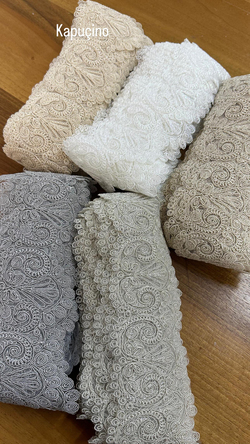 Kapuçino Koç D850 Desen Fransız Güpürü (1 top)