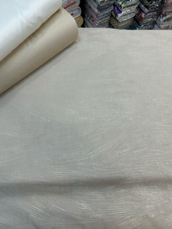 Kapuçino Soyut Dalga Desen İpek Şönil Pike