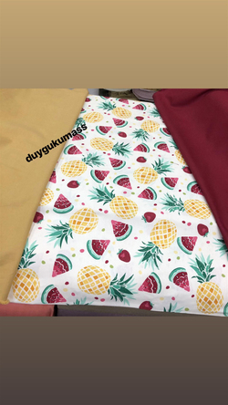 Karpuz Ananas Desen Duck Keteni