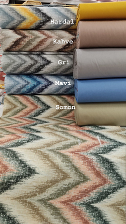 Kırçıllı Zigzag Desen Akfil Kumaş