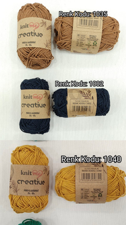 Knit Me Creative Punch Ve El Örgü İpi V6