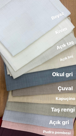 Köşe Çevrili Linen Kumaş Runner