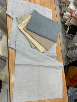Köşe Çevrili Linen Kumaş Runner