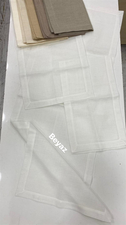 Köşe Çevrili Linen Kumaş Salon Set