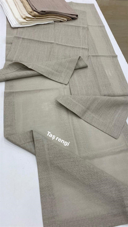 Köşe Çevrili Linen Kumaş Salon Set