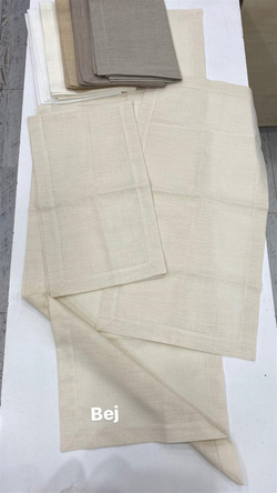Köşe Çevrili Linen Kumaş Salon Set