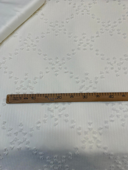 Krem D1550 Baklava Desen Püskül Detaylı Limi Pike 