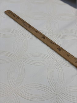 Krem Geometrik Yonca Desen Hera Pike