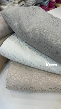 Krem Mini Çiçek Desen Etuval Şönil Pike