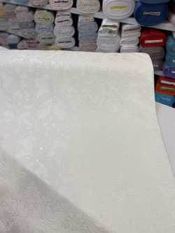 Krem Şamdan Desen Etuval İpek Şönil Pike Kumaş
