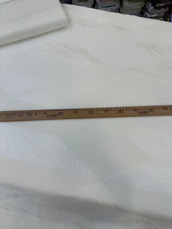 Krem Soyut Desen D2350 İpek Şönil Pike