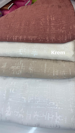 Krem Timeless Kareli Etuval Şönil Pike