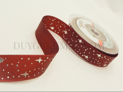 Kutup Yıldızı  Desen Grogren Kurdele 2,5 cm Genişlikli