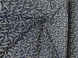 Lacivert Başak Desen Poplin D730