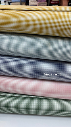Lacivert Mini Kareli Poplin (240 Cm Enli)