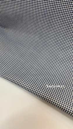 Lacivert Mini Kareli Poplin (240 Cm Enli)