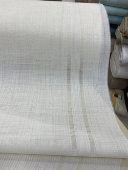 Linen Çift Sıra Ajur Detaylı Runner Kumaş 55 Cm Genişlikli