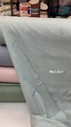 Maldiv Mavi Mini Kareli Poplin (240 Cm Enli)