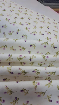 Mor Botanik Güller Desen Poplin D702